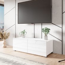 TV stolík CALABRINI 37x100 cm biela