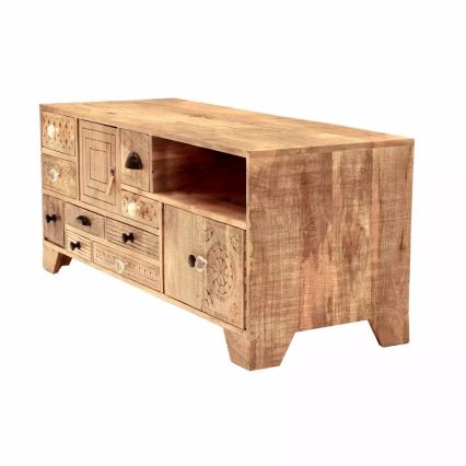 TV stolík MANU 120x50 cm masív/mangovník