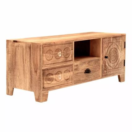TV stolík MANU 120x50 cm masív/mangovník