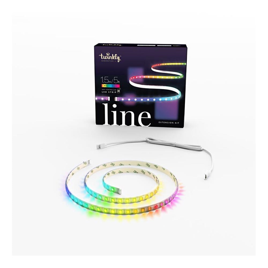 Twinkly - LED RGB Predlžovací stmievateľný pásik LINE 100xLED 1,5 m Wi-Fi