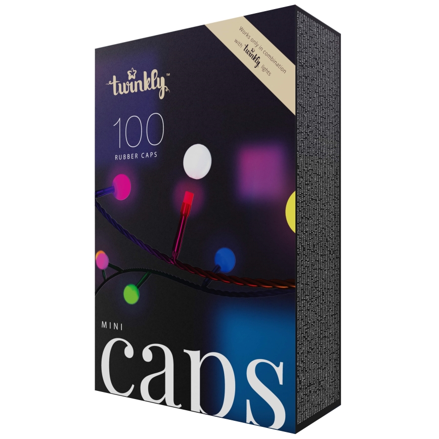 Twinkly - Dekoračné silikónové koncovky MINI CAPS 100 ks