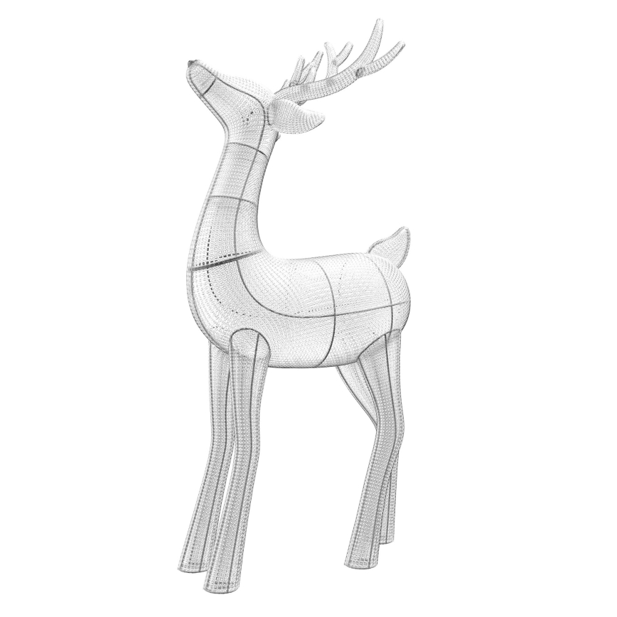 Twinkly - LED RGBW Stmievateľný vianočný sob REINGEERS 240xLED IP44 Wi-Fi