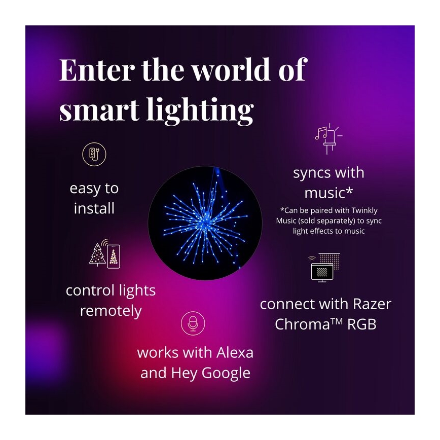 Twinkly - LED RGB Stmievateľná vonkajší vianočná hviezdica SPRITZER 200xLED IP44 Wi-Fi
