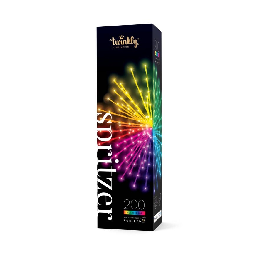 Twinkly - LED RGB Stmievateľná vonkajší vianočná hviezdica SPRITZER 200xLED IP44 Wi-Fi