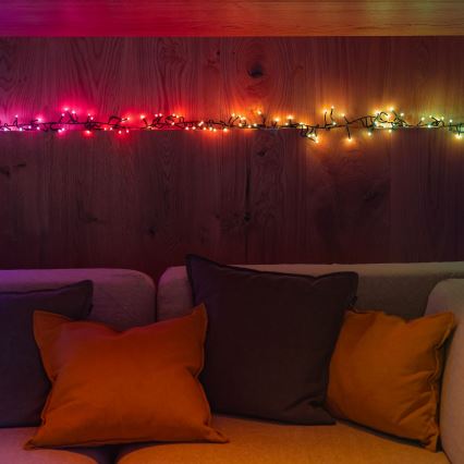 Twinkly - LED RGBW Stmievateľná vonkajšia vianočná reťaz CLUSTER 400xLED 9,5m IP44 Wi-Fi