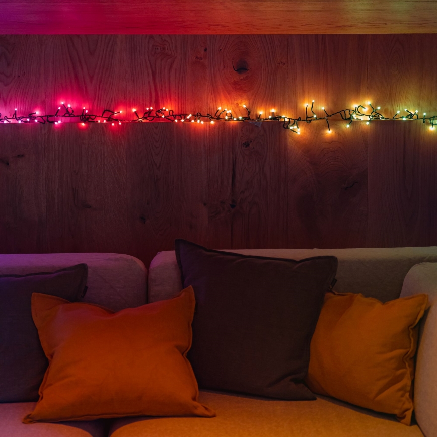 Twinkly - LED RGBW Stmievateľná vonkajšia vianočná reťaz CLUSTER 400xLED 9,5m IP44 Wi-Fi