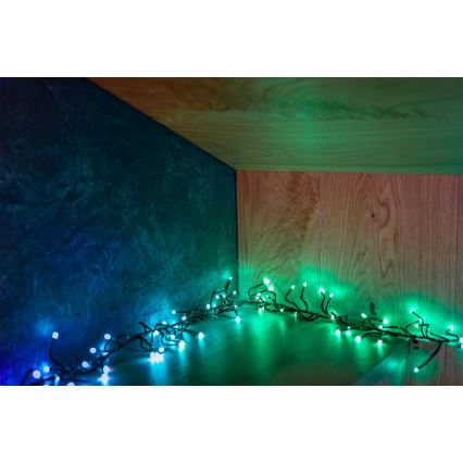 Twinkly - LED RGBW Stmievateľná vonkajšia vianočná reťaz CLUSTER 400xLED 9,5m IP44 Wi-Fi