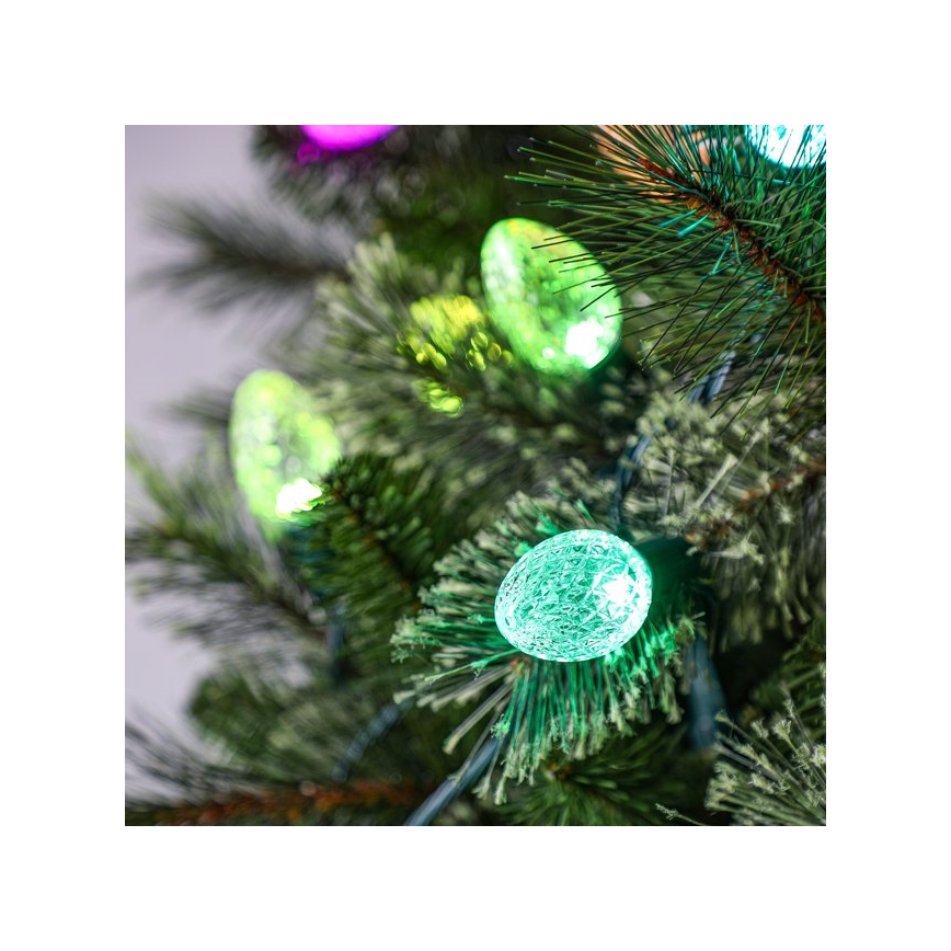 Twinkly - LED RGB Stmievateľný vonkajší vianočná reťaz FACETED 80xLED 26,5 m IP44 Wi-Fi