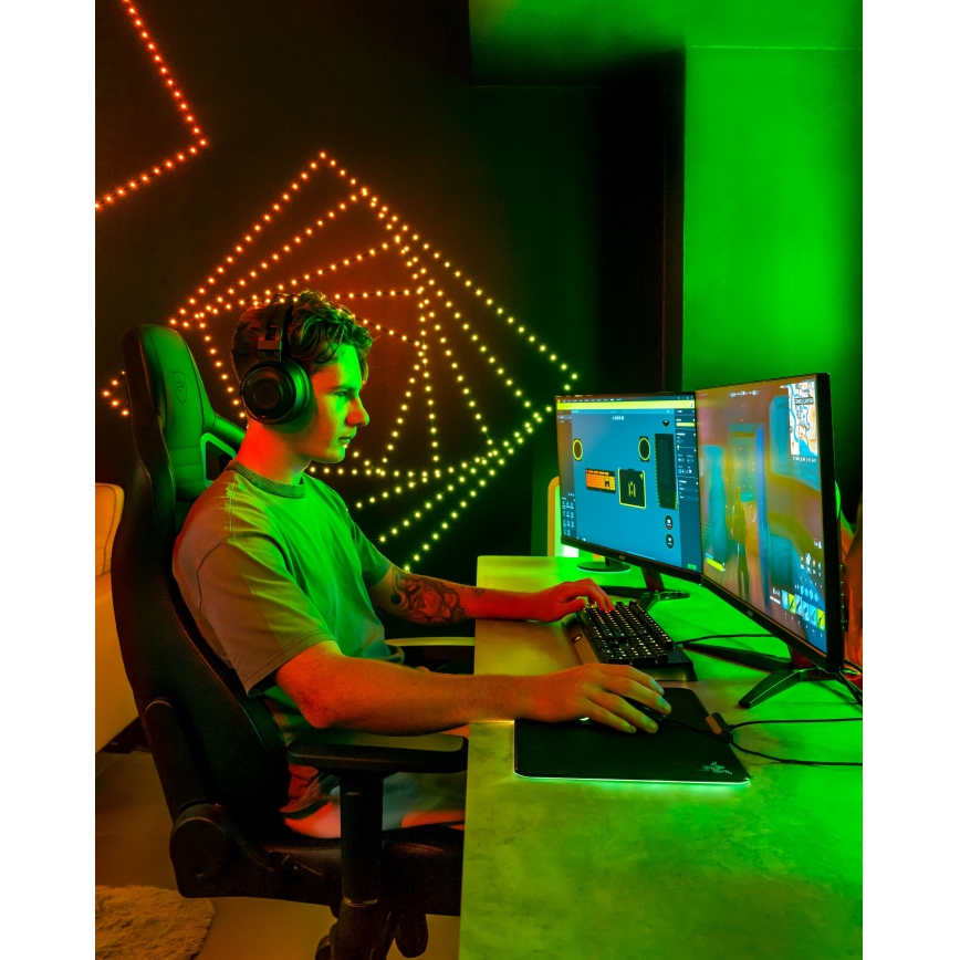 Twinkly - LED RGB Dimmable Vianočný reťazec DOTS 60xLED 7 m USB Wi-Fi