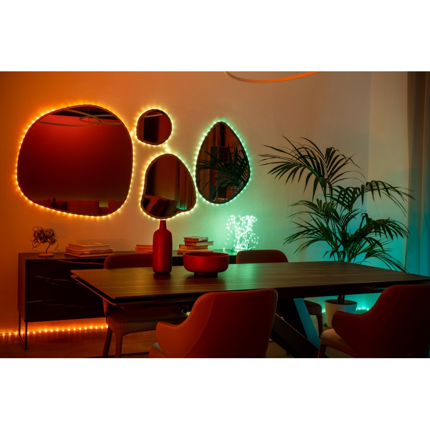 Twinkly - LED RGB Dimmable Vianočný reťazec DOTS 60xLED 7 m USB Wi-Fi