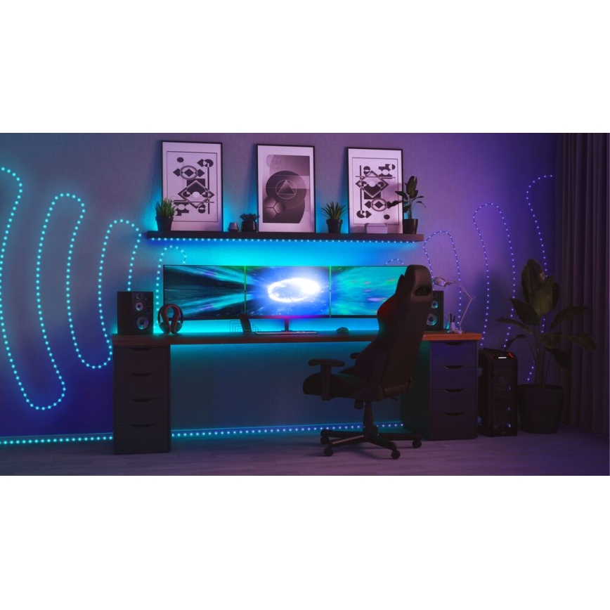 Twinkly - LED RGB Vonkajší stmievateľný pásik DOTS 200xLED 10 m IP44 WiFi