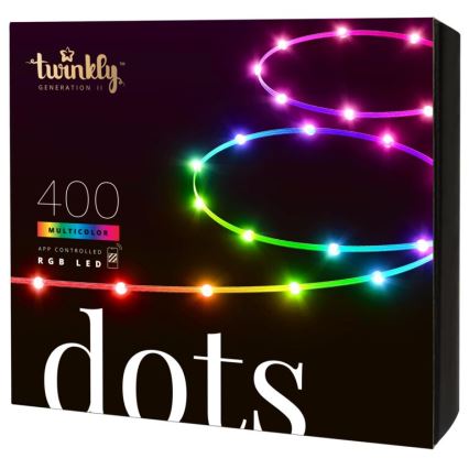 Twinkly - LED RGB Vonkajší stmievateľný pásik DOTS 400xLED 20 m IP44 Wi-Fi