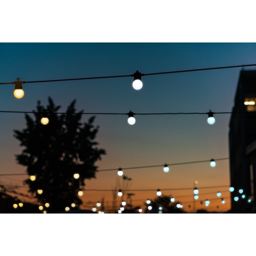 Twinkly - LED Stmievateľná vonkajšia dekoračná reťaz FESTOON 20xLED 14m IP44 Wi-Fi