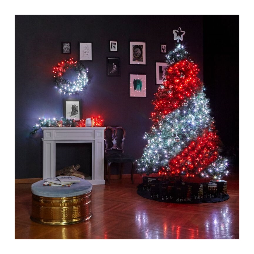 Twinkly - LED RGBW Stmievateľná vianočná dekorácia PRE-LIT GARLAND 50xLED 3,15 m Wi-Fi