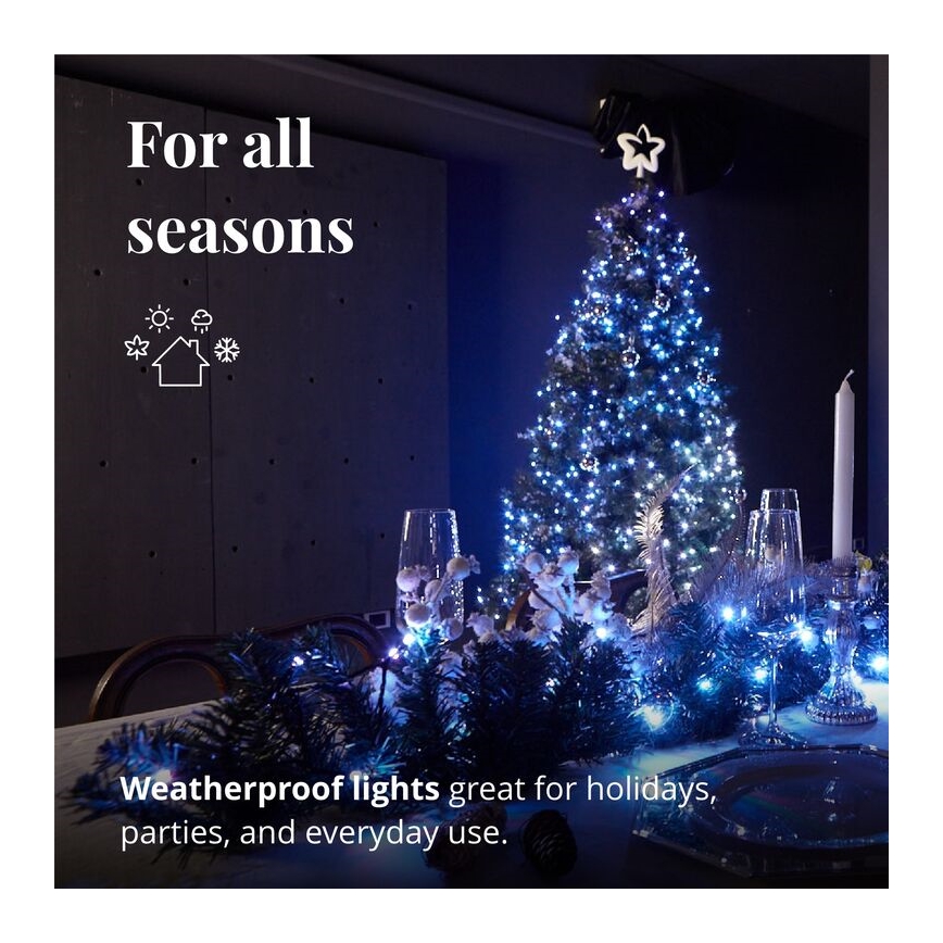 Twinkly - LED RGBW Stmievateľná vianočná dekorácia PRE-LIT GARLAND 50xLED 3,15 m Wi-Fi