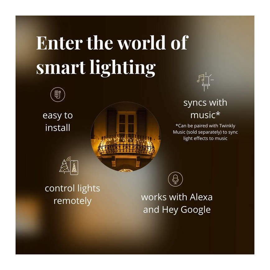Twinkly - LED Stmievateľný vonkajší vánoční závěs ICICLE 190xLED 11,5m IP44 Wi-Fi