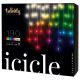 Twinkly - LED RGBW Stmievateľný vonkajší vianočný záves ICICLE 190xLED 11,5m IP44 Wi-Fi