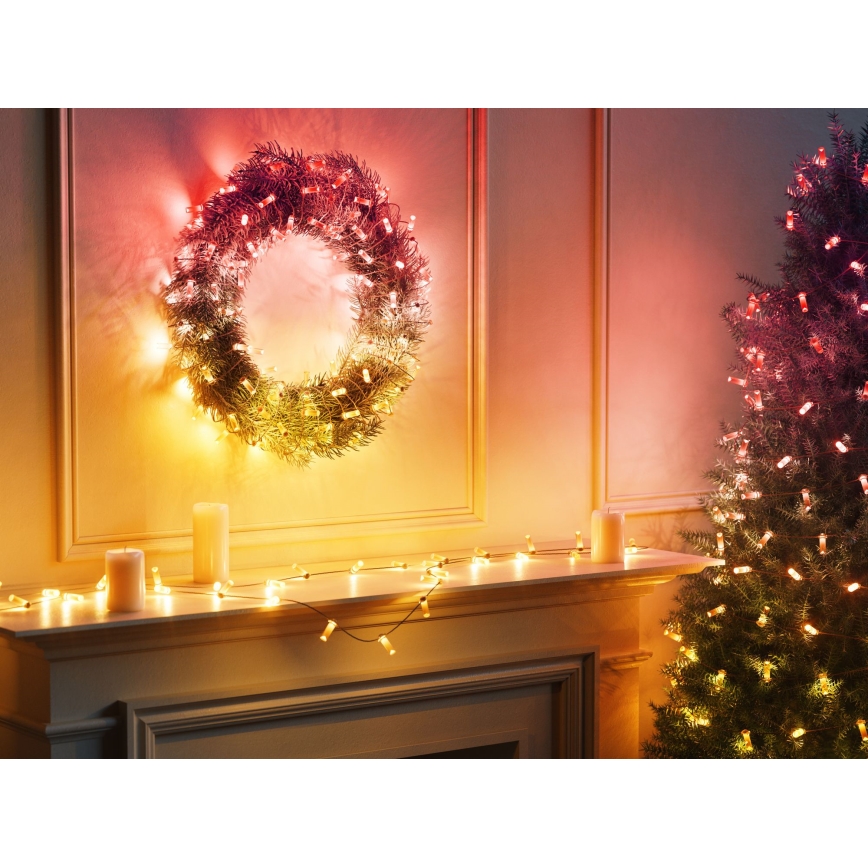 Twinkly - LED RGB Stmievateľný vianočný reťazec CANDIES 200xLED 14 m USB Wi-Fi