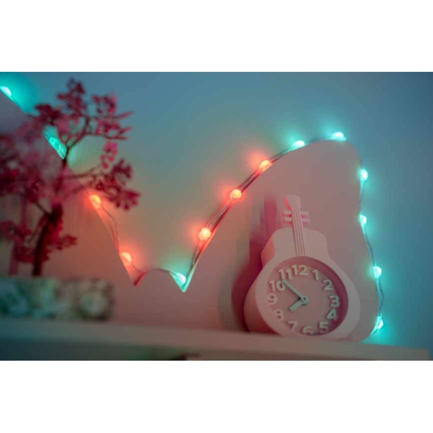 Twinkly - LED RGB Stmievateľná vianočná reťaz CANDIES 200xLED 14 m USB Wi-Fi