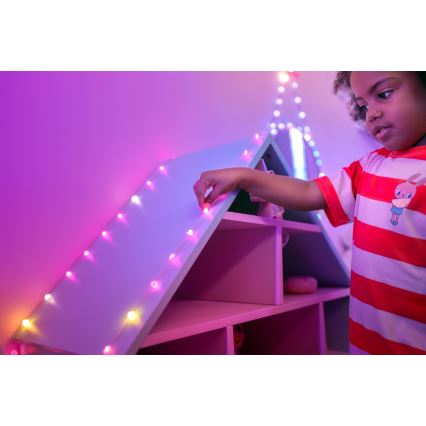 Twinkly - LED RGB Stmievateľný vianočný reťazec CANDIES 200xLED 14 m USB Wi-Fi