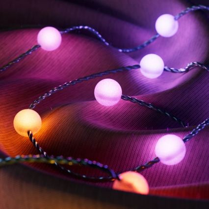 Twinkly - LED RGB Stmievateľná vianočná reťaz CANDIES 200xLED 14 m USB Wi-Fi
