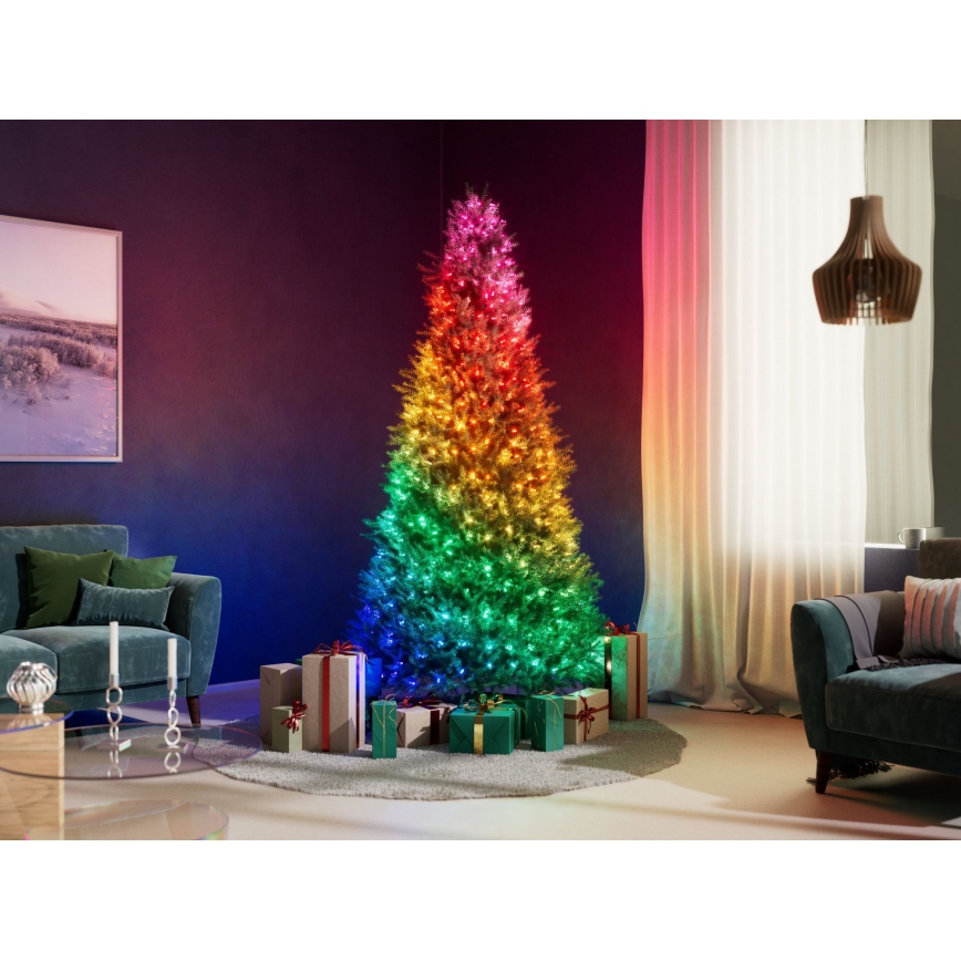Twinkly - LED RGB stmievateľný reťaz CANDIES 200xLED 14 m USB Wi-Fi