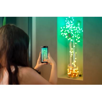 Twinkly - LED RGB stmievateľný reťaz CANDIES 200xLED 14 m USB Wi-Fi