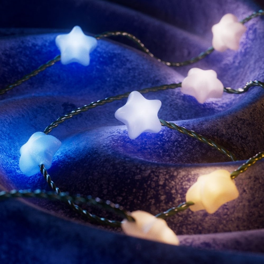 Twinkly - LED RGB stmievateľný reťaz CANDIES 200xLED 14 m USB Wi-Fi