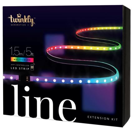 Twinkly - LED RGB Predlžovací stmievateľný pásik LINE 100xLED 1,5 m Wi-Fi