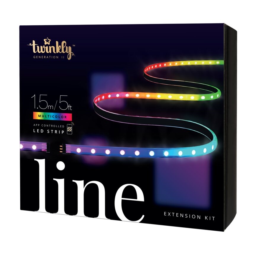 Twinkly - LED RGB Predlžovací stmievateľný pásik LINE 100xLED 1,5 m Wi-Fi