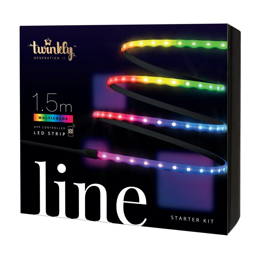 Twinkly - LED RGB Stmievateľný pásik LINE 100xLED 1,5 m Wi-Fi