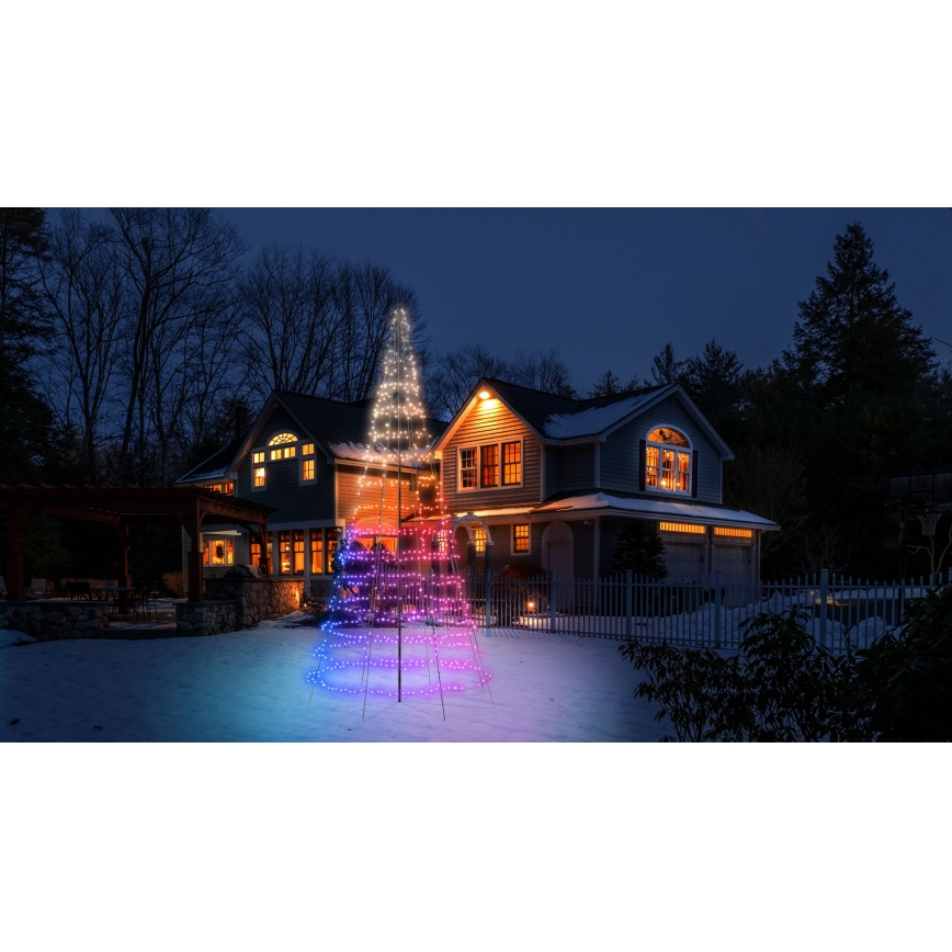 Twinkly - LED RGBW stmievateľný vonkajší vianočný stromček LIGHT TREE 1000xLED 6 m IP44 Wi-Fi