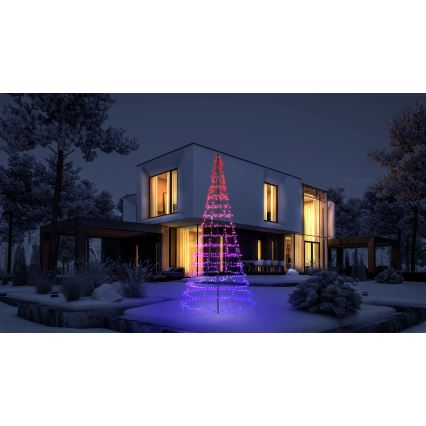 Twinkly - LED RGBW stmievateľný vonkajší vianočný stromček LIGHT TREE 1000xLED 6 m IP44 Wi-Fi