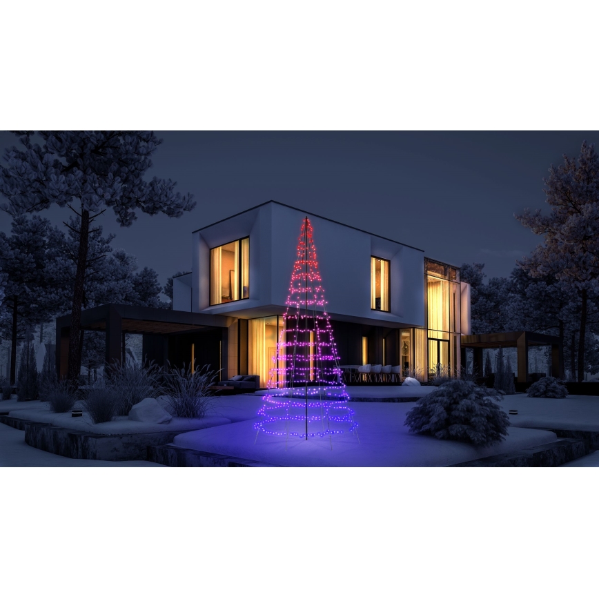 Twinkly - LED RGBW stmievateľný vonkajší vianočný stromček LIGHT TREE 1000xLED 6 m IP44 Wi-Fi
