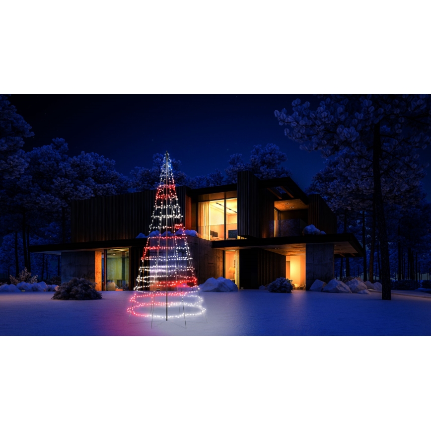 Twinkly - LED RGBW stmievateľný vonkajší vianočný stromček LIGHT TREE 1000xLED 6 m IP44 Wi-Fi