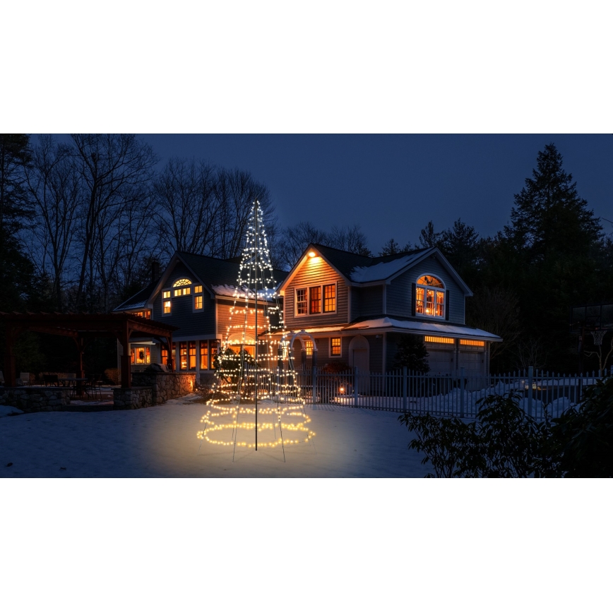 Twinkly - LED RGBW stmievateľný vonkajší vianočný stromček LIGHT TREE 1000xLED 6 m IP44 Wi-Fi