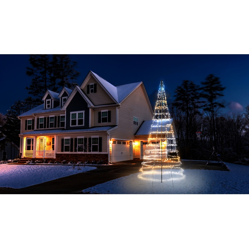 Twinkly - LED RGBW stmievateľný vonkajší vianočný stromček LIGHT TREE 1000xLED 6 m IP44 Wi-Fi