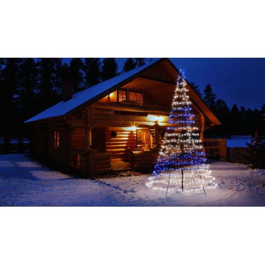 Twinkly - LED RGBW Stmievateľný vonkajší vianočný stromček LIGHT TREE 750xLED 4m IP44 Wi-Fi