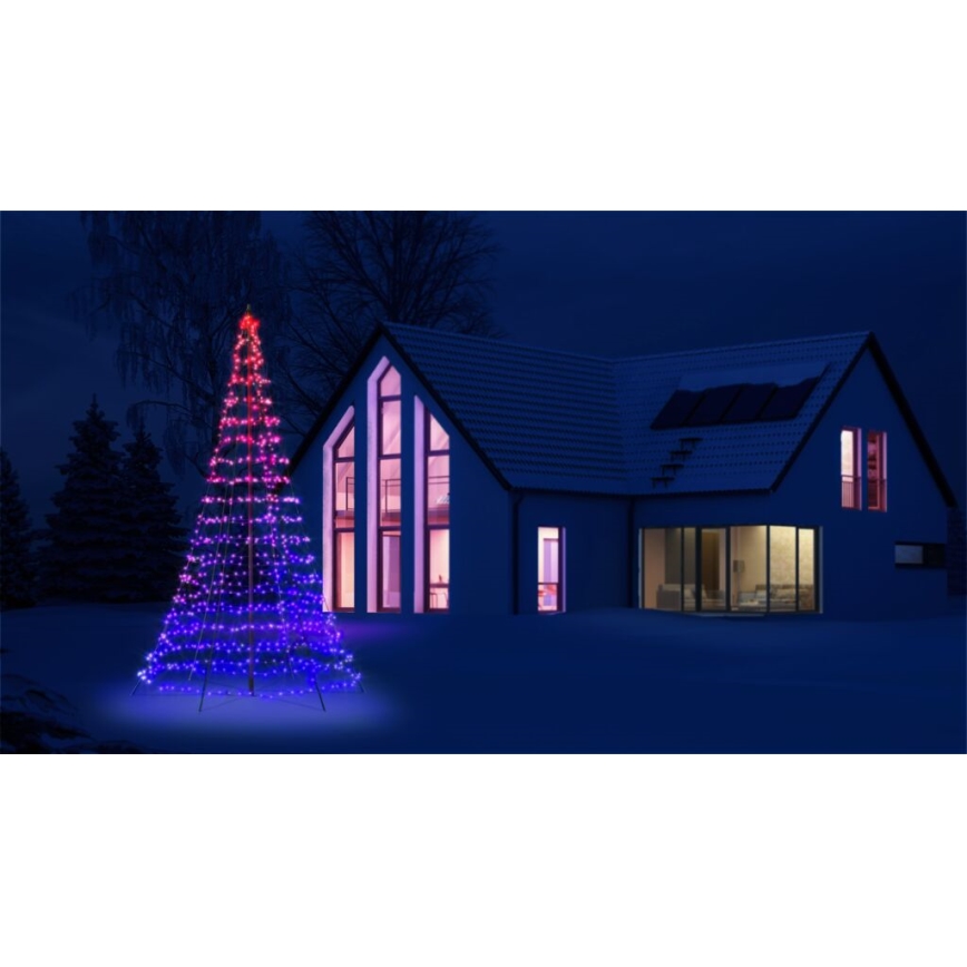 Twinkly - LED RGBW Stmievateľný vonkajší vianočný stromček LIGHT TREE 750xLED 4m IP44 Wi-Fi