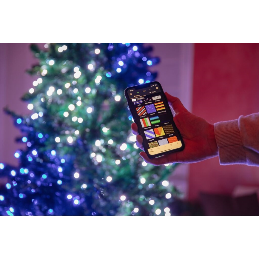 Twinkly - LED RGB Stmievateľný vonkajší vianočná reťaz STRINGS 250xLED 23,5m IP44 Wi-Fi