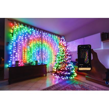 Twinkly - LED RGB Stmievateľný vonkajší vianočná reťaz STRINGS 250xLED 23,5m IP44 Wi-Fi