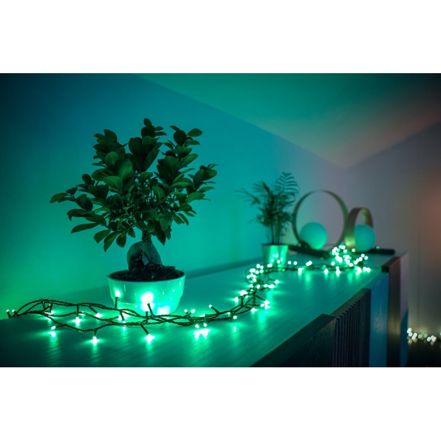 Twinkly - LED RGB Stmievateľný vonkajší vianočná reťaz STRINGS 250xLED 23,5m IP44 Wi-Fi