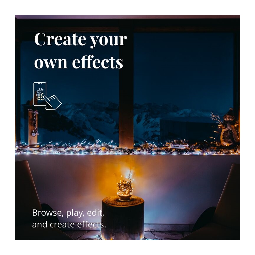 Twinkly - LED Stmievateľný vonkajší vianočná reťaz STRINGS 400xLED 35,5m IP44 Wi-Fi