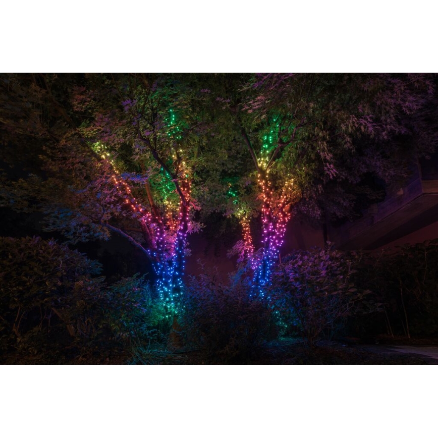 Twinkly - LED RGBW Stmievateľný vonkajší vianočná reťaz STRINGS 400xLED 35,5m IP44 Wi-Fi