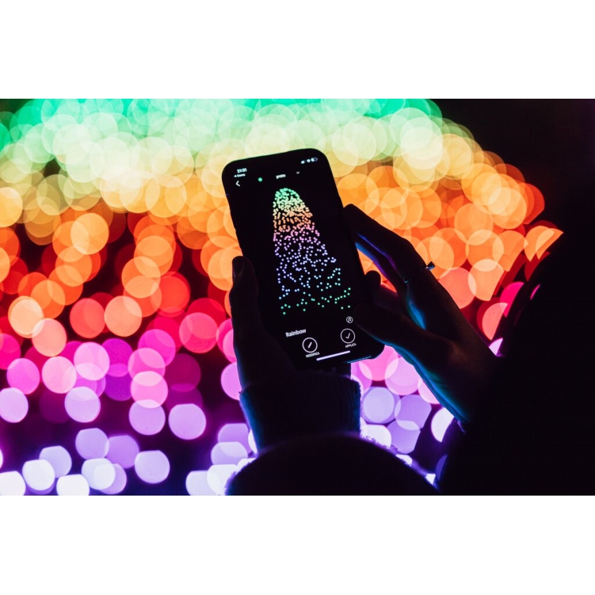 Twinkly - LED RGB Stmievateľný vonkajší vianočná reťaz STRINGS 400xLED 35,5m IP44 Wi-Fi