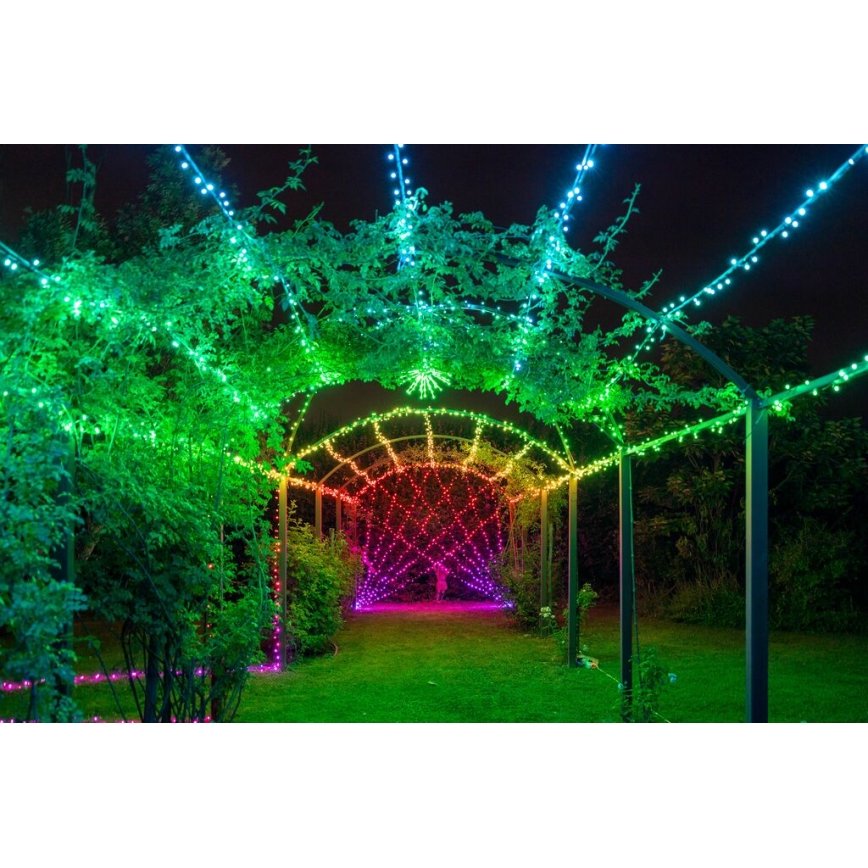Twinkly - LED RGB Stmievateľný vonkajší vianočná reťaz STRINGS 600xLED 51,5m IP44 Wi-Fi
