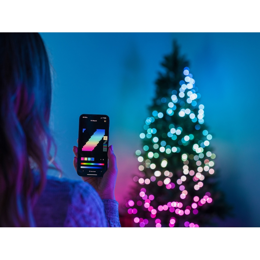 Twinkly - LED RGB Stmievateľná vonkajšia vianočná reťaz STRINGS 750xLED 63,5m IP44 Wi-Fi