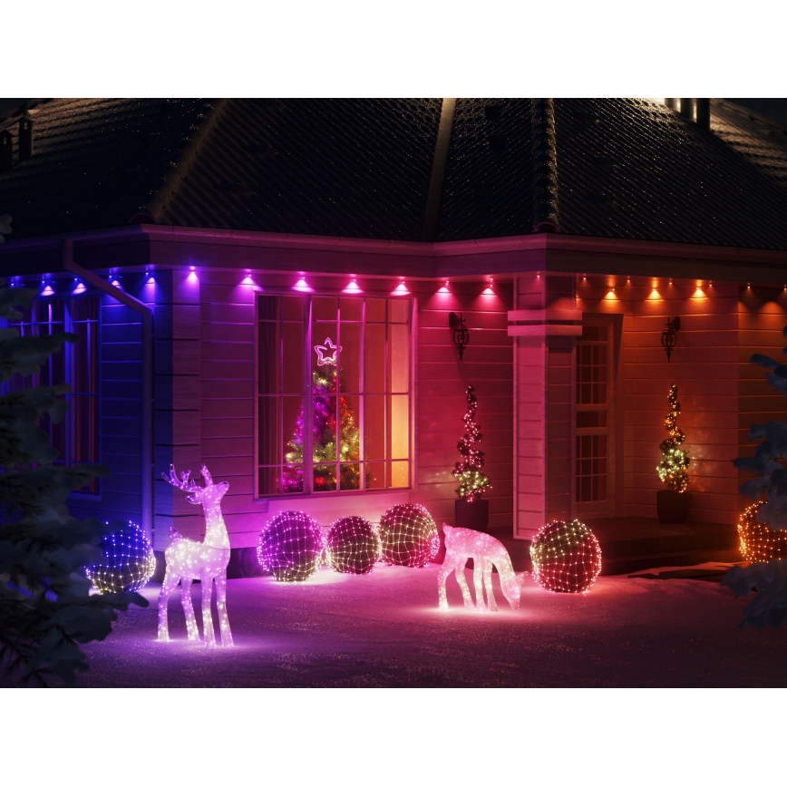 Twinkly - LED RGB Stmievateľná vonkajšia vianočná reťaz STRINGS 750xLED 63,5m IP44 Wi-Fi
