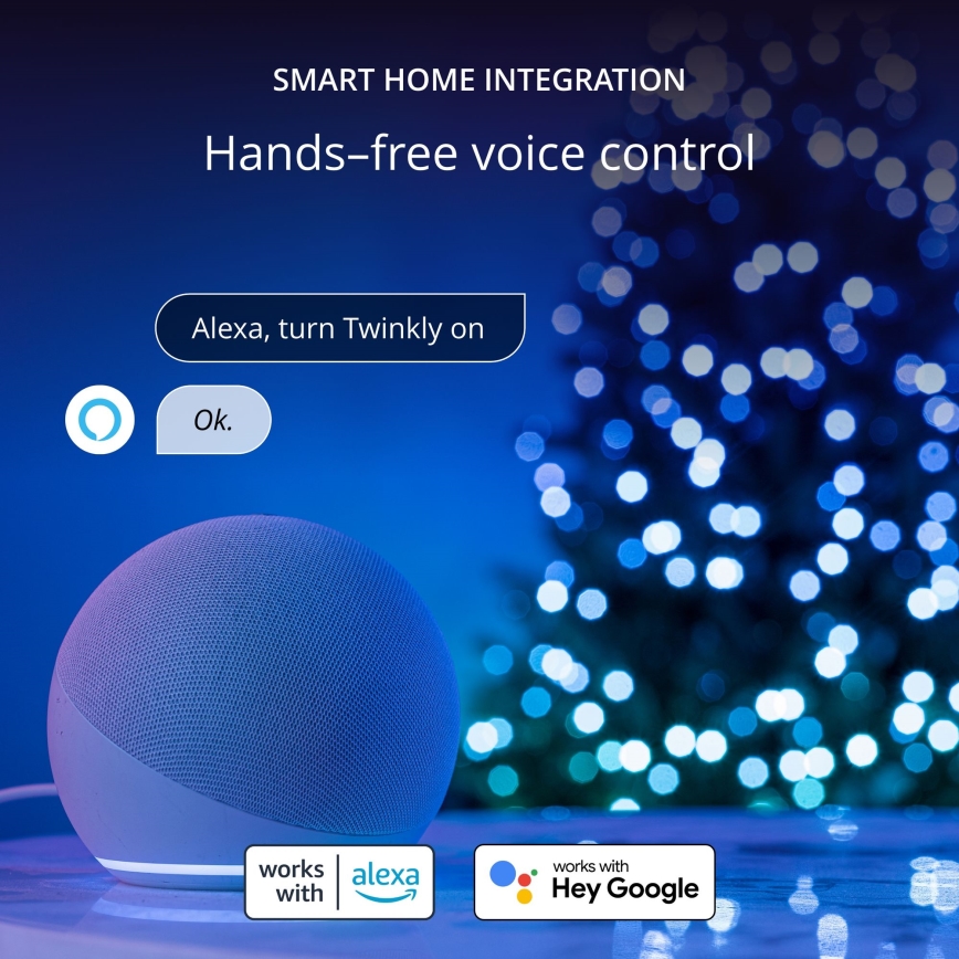 Twinkly - LED RGB Stmievateľná vonkajšia vianočná reťaz STRINGS 750xLED 63,5m IP44 Wi-Fi