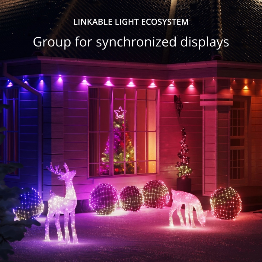 Twinkly - LED RGB Stmievateľná vonkajšia vianočná reťaz STRINGS 750xLED 63,5m IP44 Wi-Fi